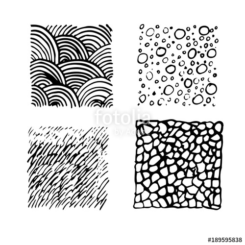 500x500 Vector Collection Ink Hand Drawn Texture, Lines, Hatching, Circles