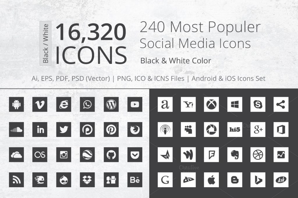 1024x681 Best Social Media Icons Vector Collections