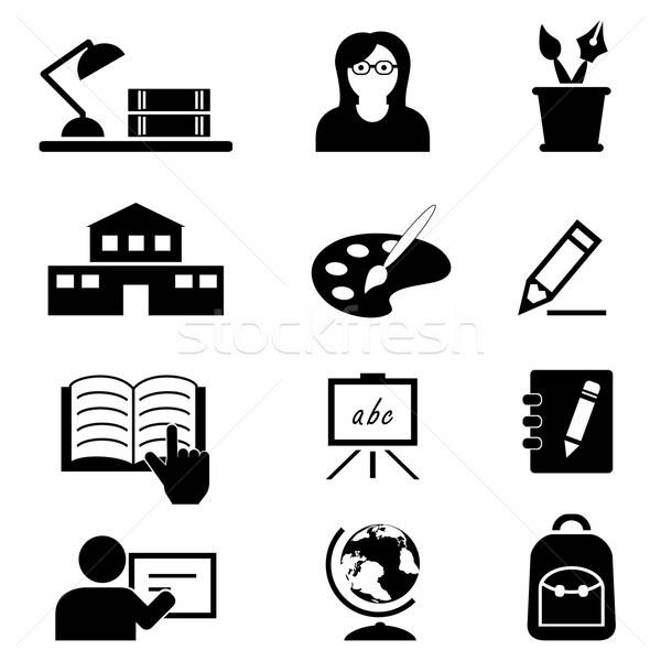 School, Education And College Icons Vector Illustration Soleilc 600x600 School, Education And College Icons Vector Illustration Soleilc