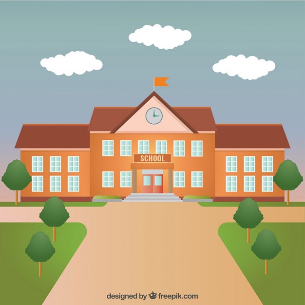 School Building Vector Free Download 626x626 School Building Vector Free Download