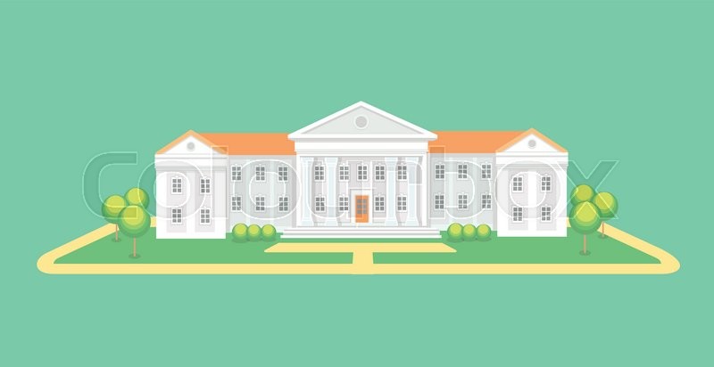 University Or College Building High Stock Vector Colourbox 800x412 University Or College Building High Stock Vector Colourbox