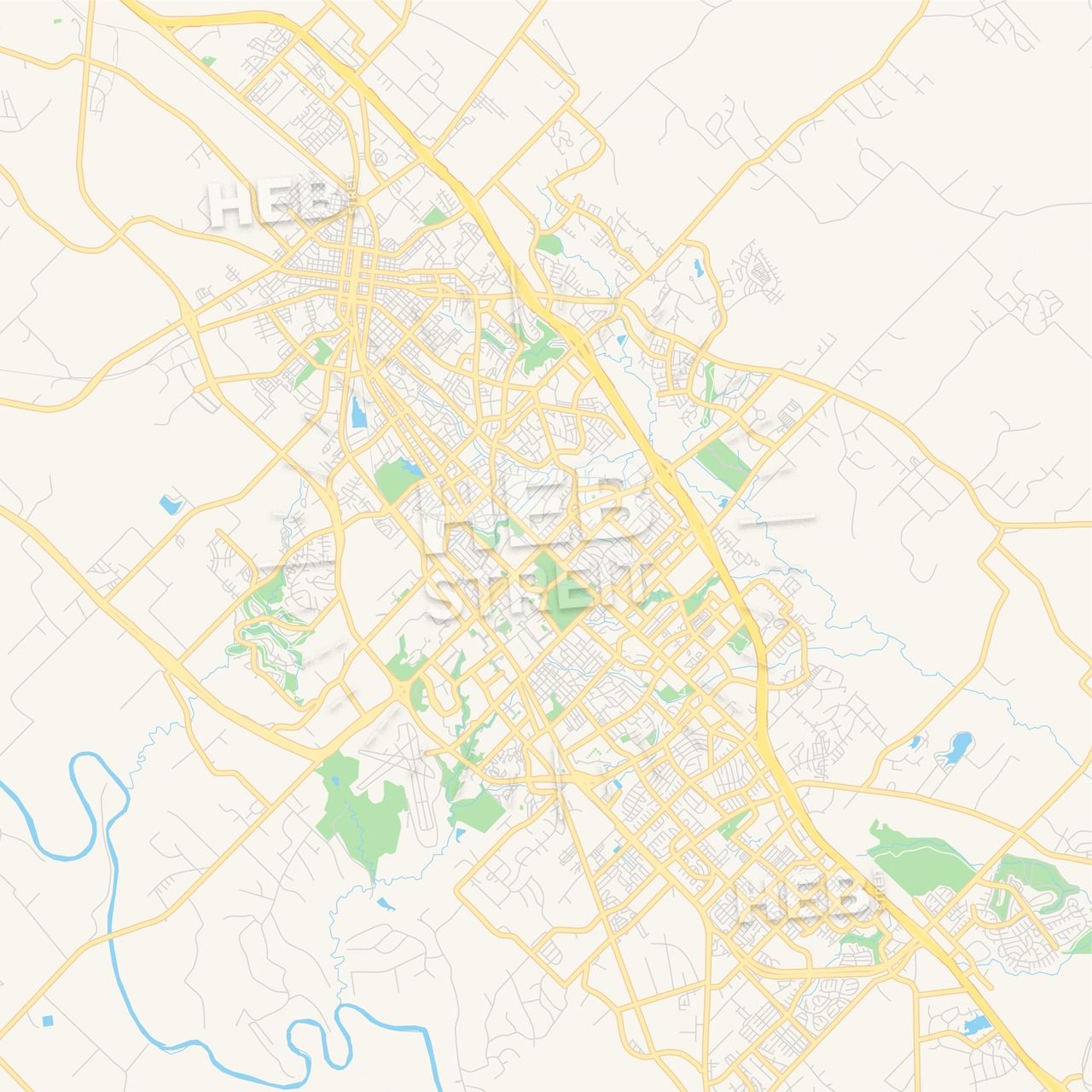 Empty Vector Map Of College Station, Texas, Usa Maps Vector 1280x1280 Empty Vector Map Of College Station, Texas, Usa Maps Vector
