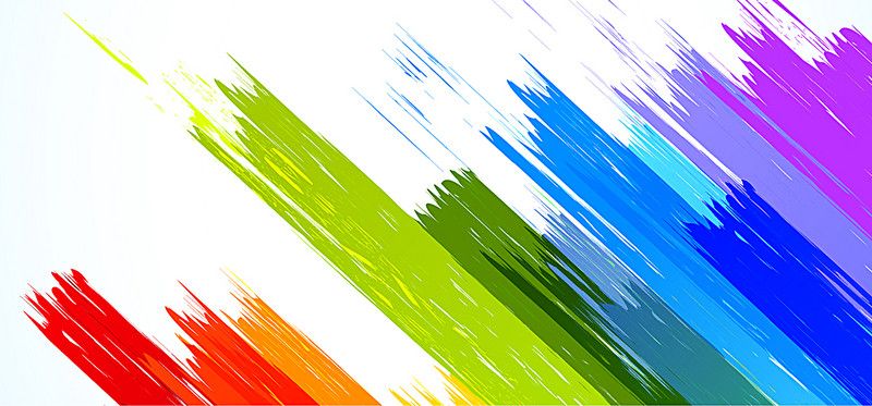 800x373 Vector Color Brushes Free Vectors In Colorful Backgrounds