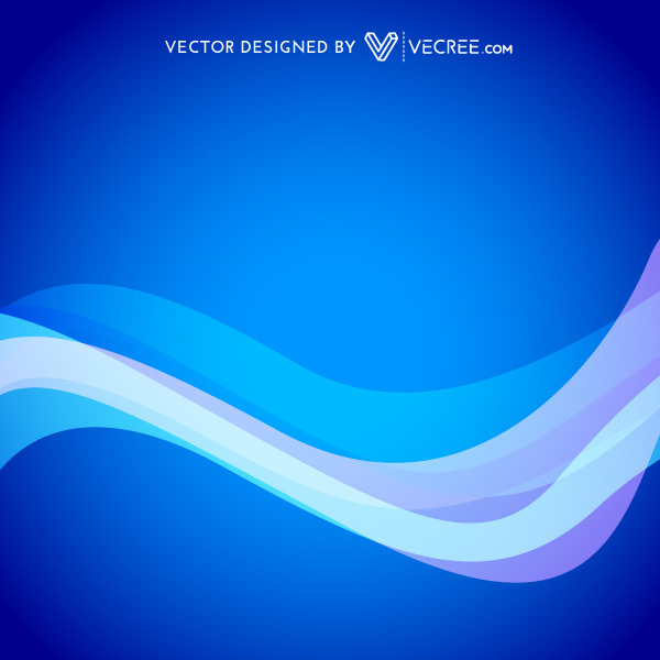 600x600 Abstract Wave With Blue Color Background Free Vector Free