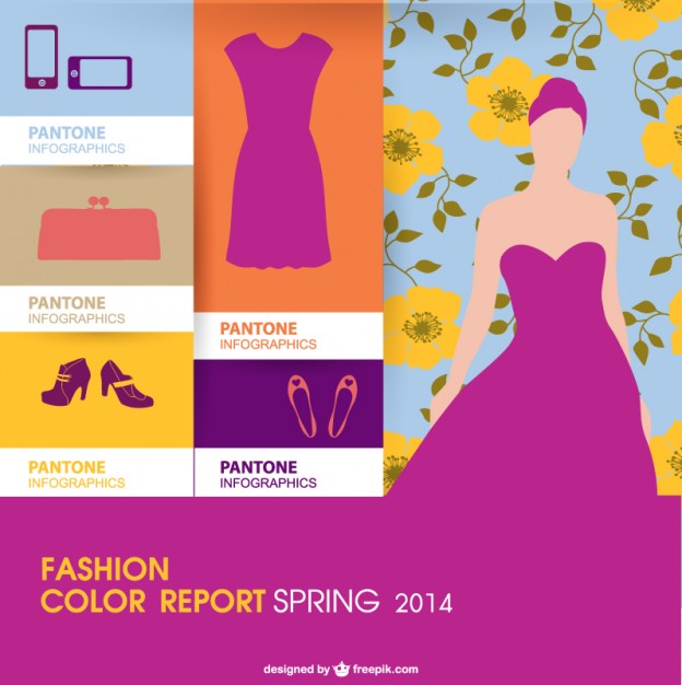 624x626 Pantone Color Code Trend Infographic Vector Free Download