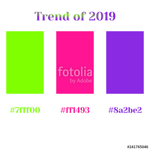 500x500 Trend Colors Of Vector Infographics Whith Color Code