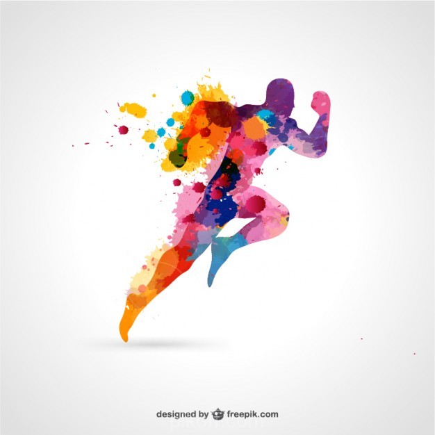 Running Man Vector Free Color Splash Vector Free Download 626x626 Running Man Vector Free Color Splash Vector Free Download