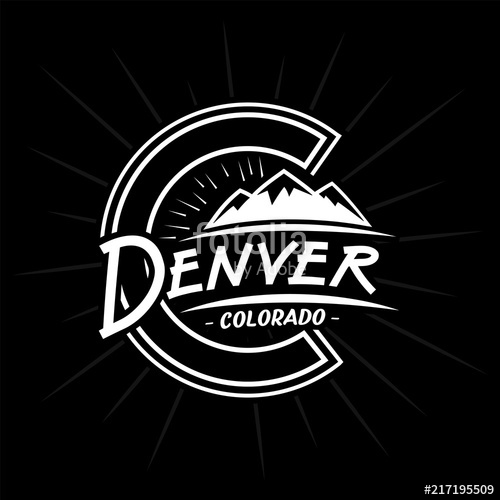 500x500 Denver Colorado Logo Vector And Illustration Stock Image
