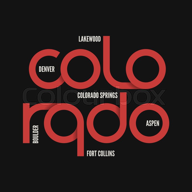 800x800 Colorado State T Shirt And Apparel Stock Vector Colourbox