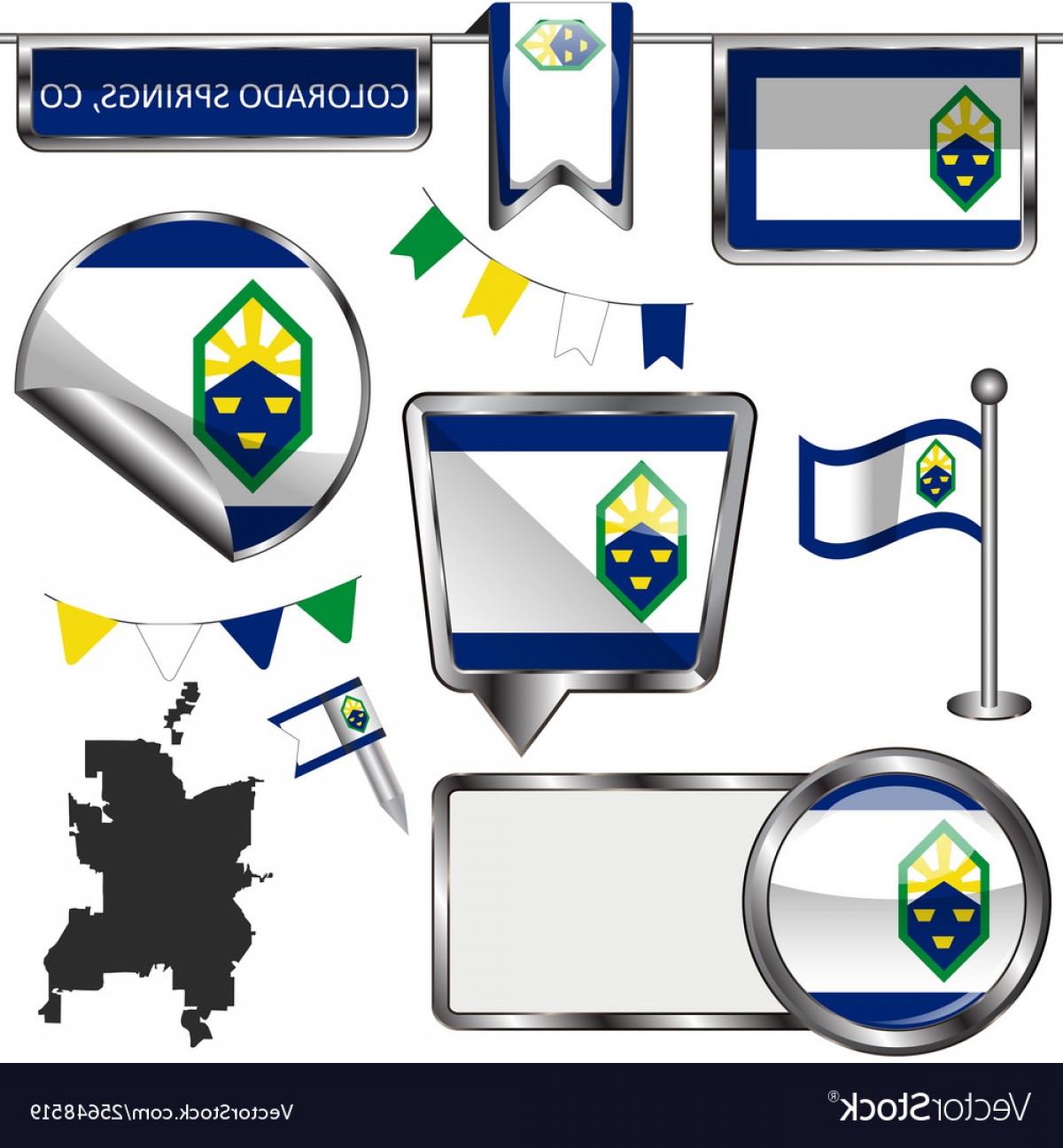 1200x1296 Colorado City Flag Vector Studiogrfx