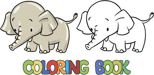 498x245 Vector Cartoon Animal Coloring Pages Free Vector Download