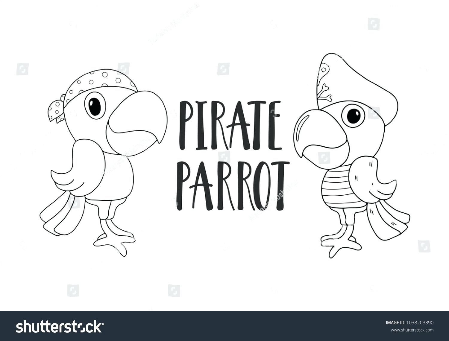 1500x1140 Coloring Pages Pirate Parrot