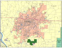 200x155 Editable Columbia, Mo City Map