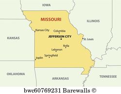 249x194 Missouri Vector Map Posters And Art Prints Barewalls