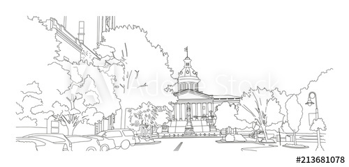 500x240 Columbia Sc View On State House