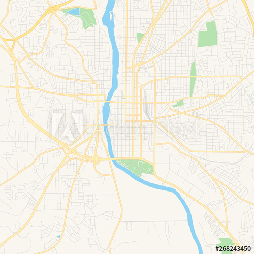 Empty Vector Map Of Columbus, Georgia, Usa 500x500 Empty Vector Map Of Columbus, Georgia, Usa
