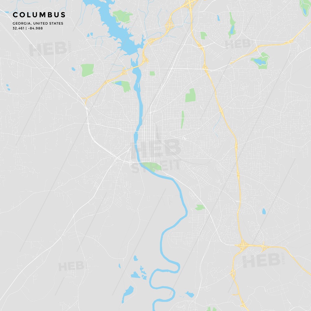 Printable Street Map Of Columbus, Georgia Hebstreits Sketches 1000x1000 Printable Street Map Of Columbus, Georgia Hebstreits Sketches