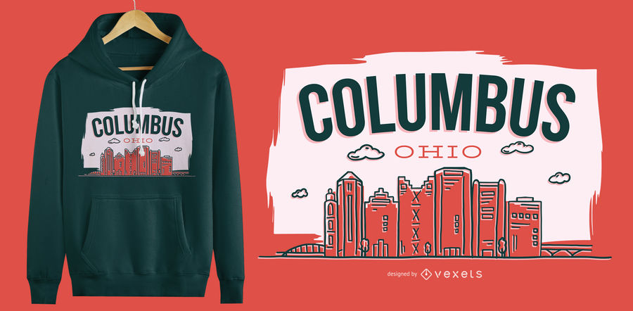 900x442 Columbus Ohio T Shirt Design
