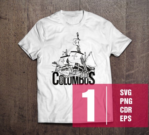 570x517 Vector Columbus Ohio Usa City East Coast Etsy