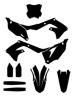 305x400 Kawasaki Kxf Vector Template Customizable
