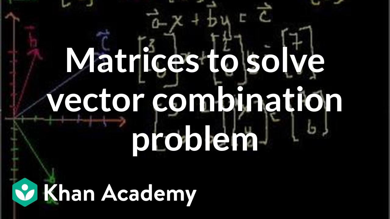 1280x720 Matrix Word Problem Vector Combination