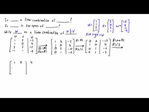 480x360 Write A Vector As A Linear Combination Of A Set Of Vectors