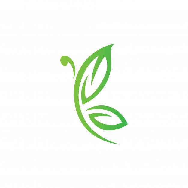 626x626 Butterfly And Leaf Logo Design Vector Combination Vector Premium