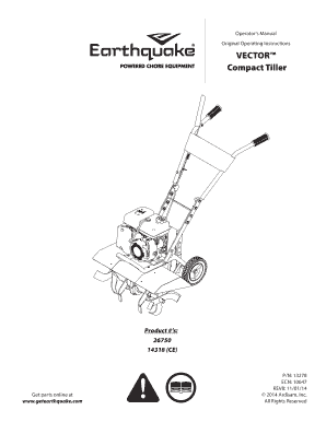298x386 Fillable Online Rig Rat Structos Vector Compact Tiller
