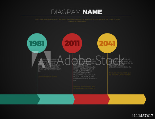 500x384 Vector Company Timeline With Milestones