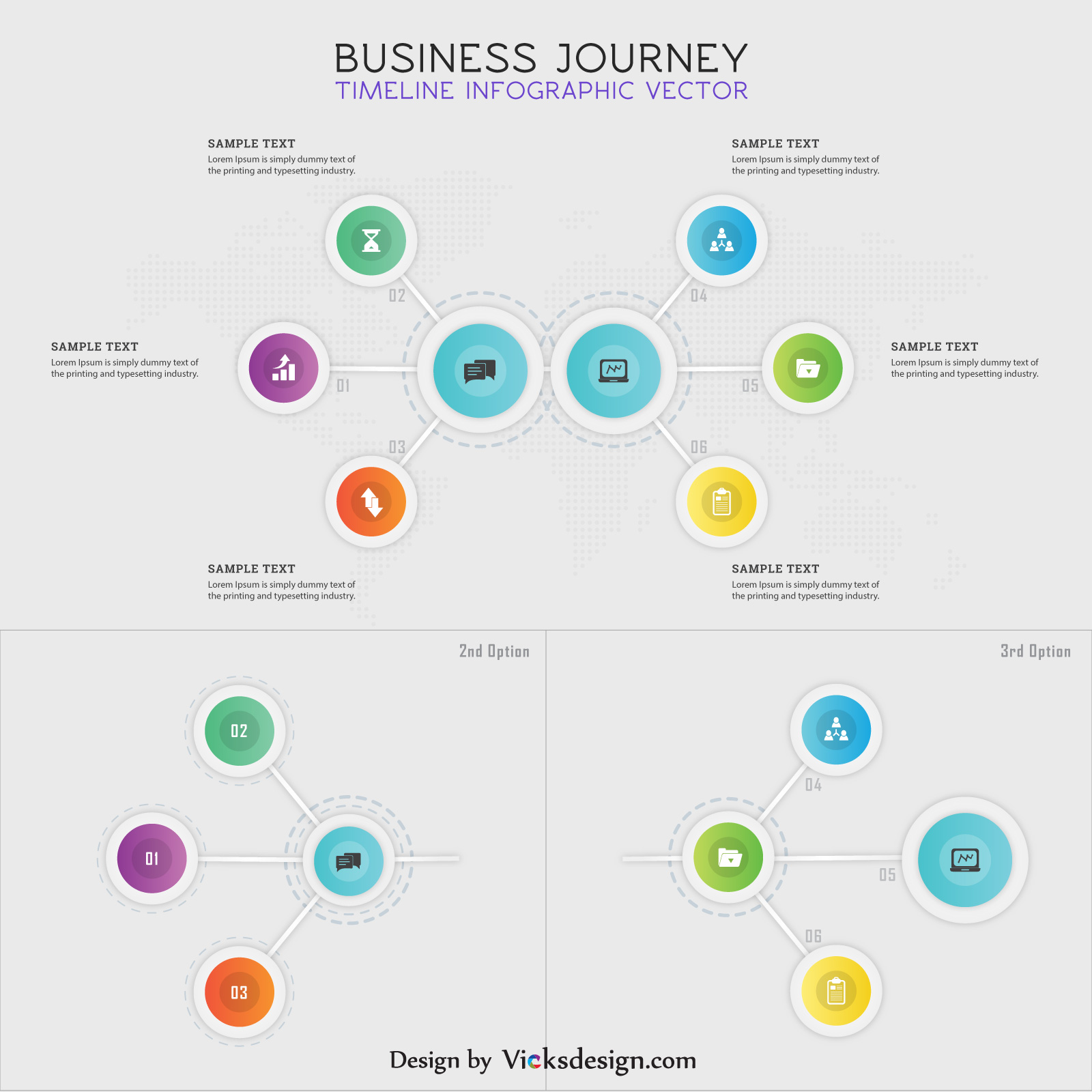 1600x1600 Business Journey Timeline Info Graphic, Project Success Vector