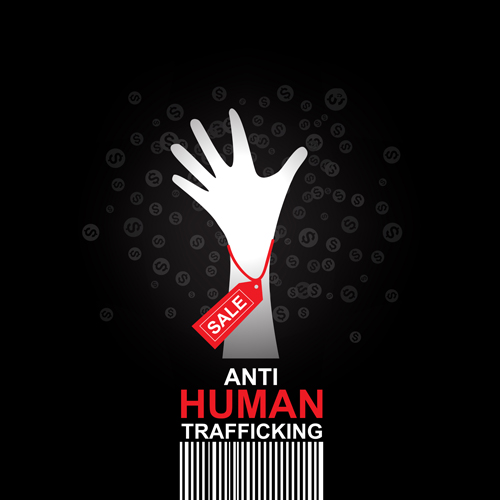 500x500 Anti Human Trafficking Public Service Advertising Templates Vector