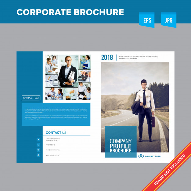 626x626 Corporate Jobs And Employment Company Brochure Template Vector