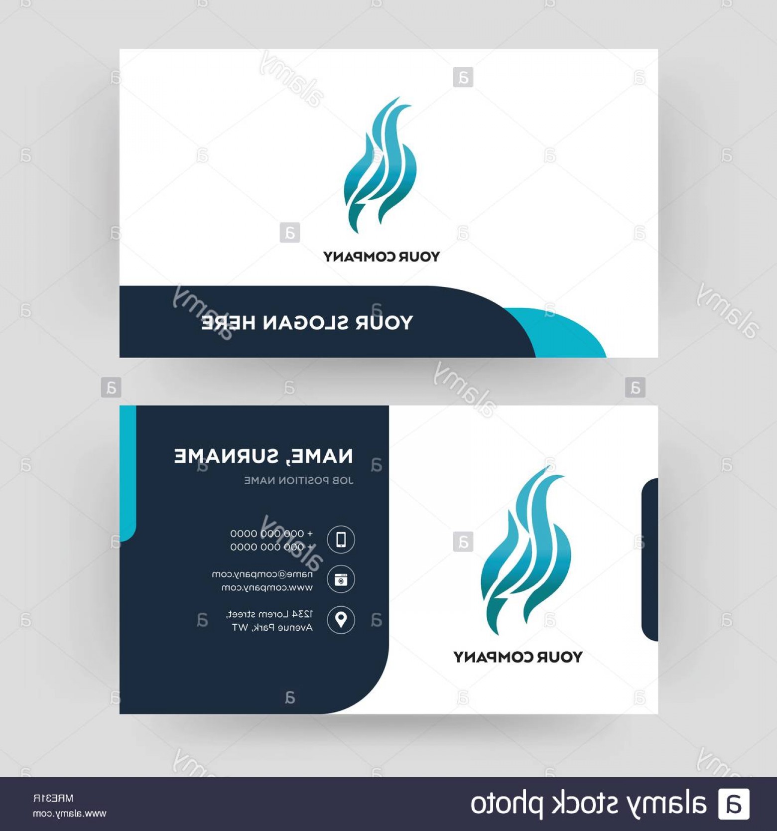 1560x1668 Flame Business Card Design Template Visiting For Your Company