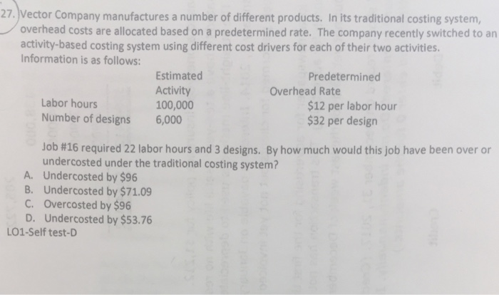 700x414 Solved Vector Company Manufactures A Number Of Differ