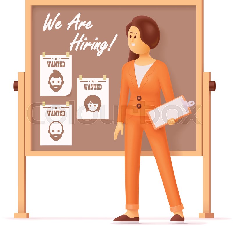 800x778 Businesswoman Or Company Hr Manager Is Stock Vector Colourbox