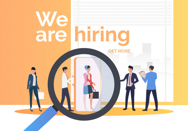 626x437 Company Hiring Job Candidates Vector Free Download