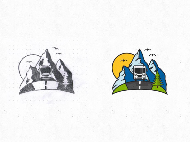 800x600 Compare Sketch And Vector Logo