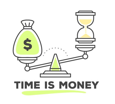 450x408 Vector Illustration Of Mechanism To Compare Value Of Money