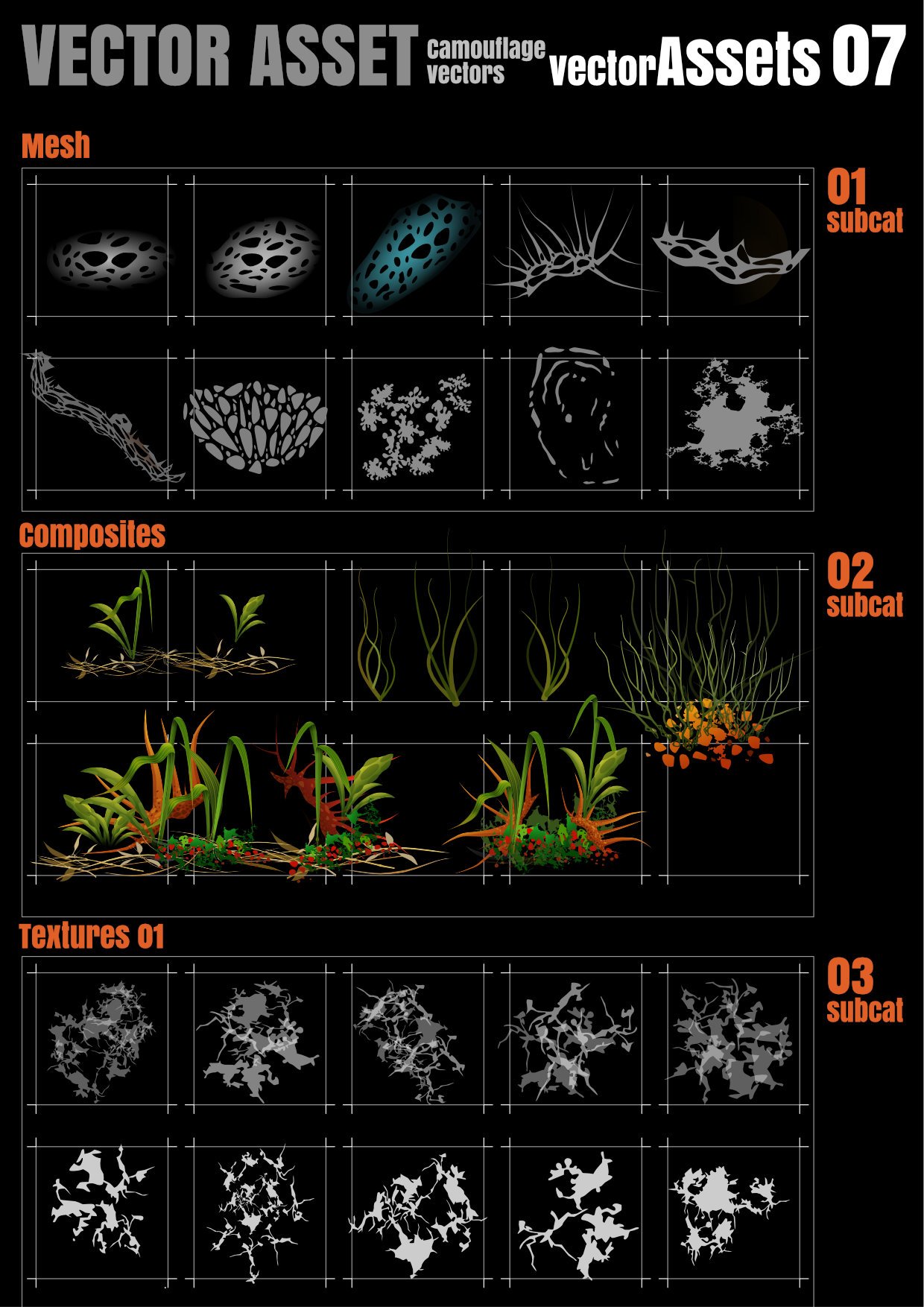 1240x1754 Vector Assets Camouflage