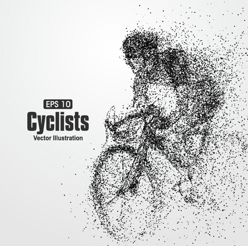 Particle Composition Athlete Vector Illustration Free Download 500x496 Particle Composition Athlete Vector Illustration Free Download