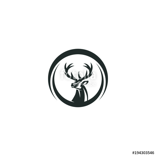 500x500 Deer Logo Vector Concepts Modern Minimalist Template Graphic