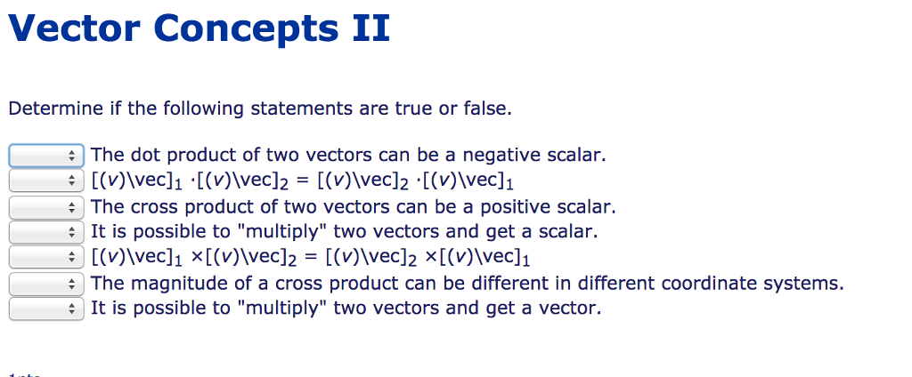 1024x424 Solved Determine If The Following Statements Are True