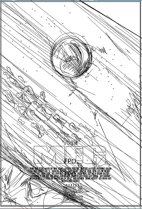 558x817 The Meg Movie Poster Vector Concepts On Behance