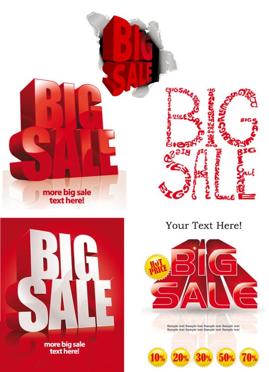 550x761 Big Sale Vector Concepts