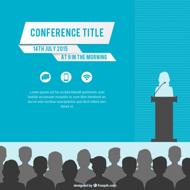 626x626 Conference Poster Template Vector Free Download