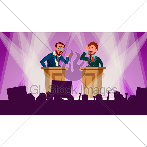 500x500 Political Meeting Vector Discussing Problems Internatio Gl