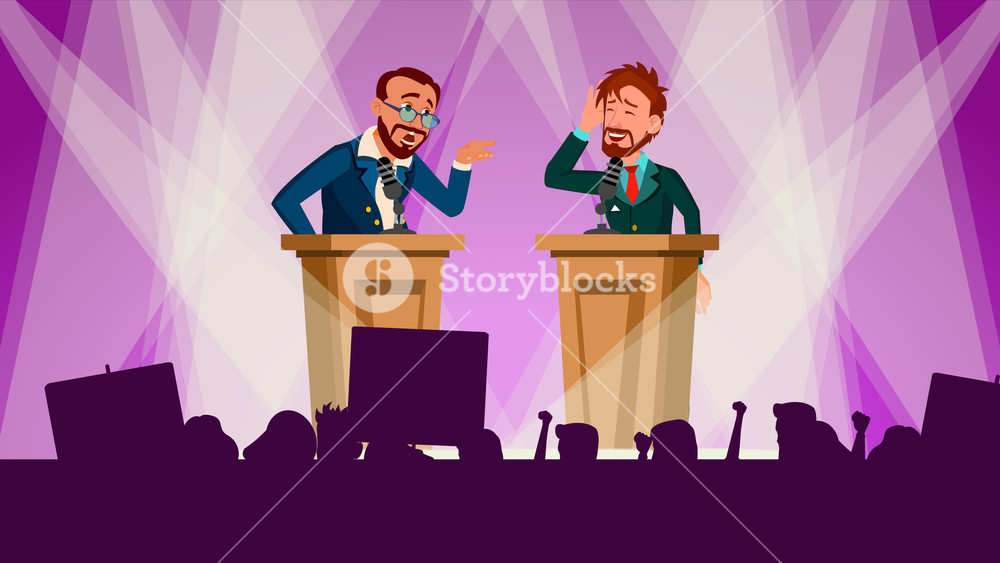 1000x563 Political Meeting Vector Discussing Problems International