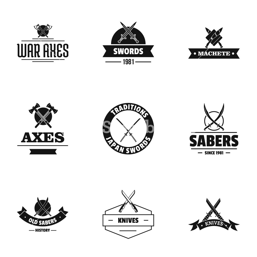 1000x1000 Time Of Conflict Logo Set Simple Set Of Time Of Conflict Vector