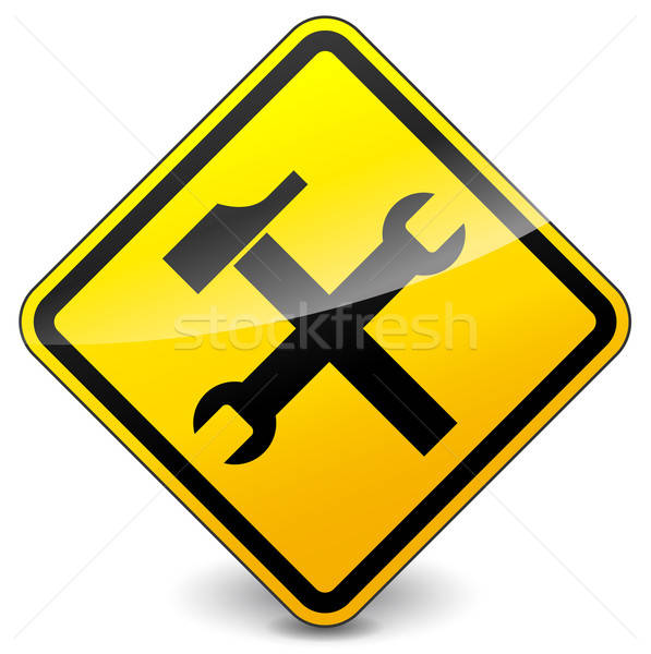 597x600 Vector Construction Yellow Icon Vector Illustration Francois