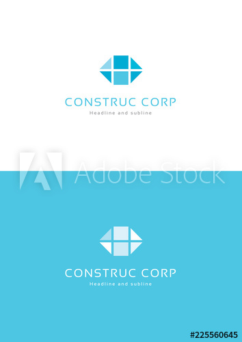354x500 Construction Corporation Logo Teamplate